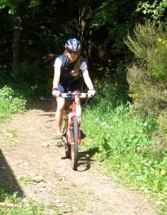 Martina beim BikeCamp2006