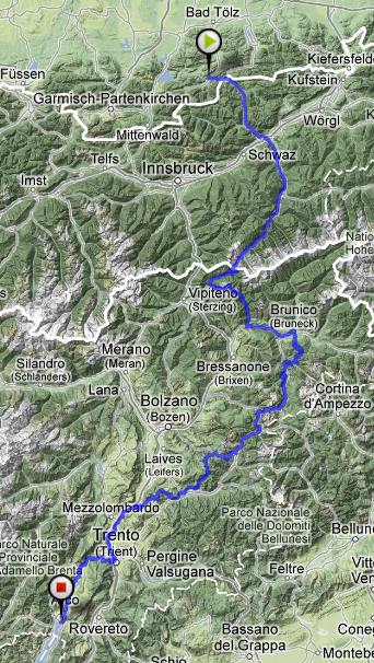 Mausklick öffnet(bikemap.net)